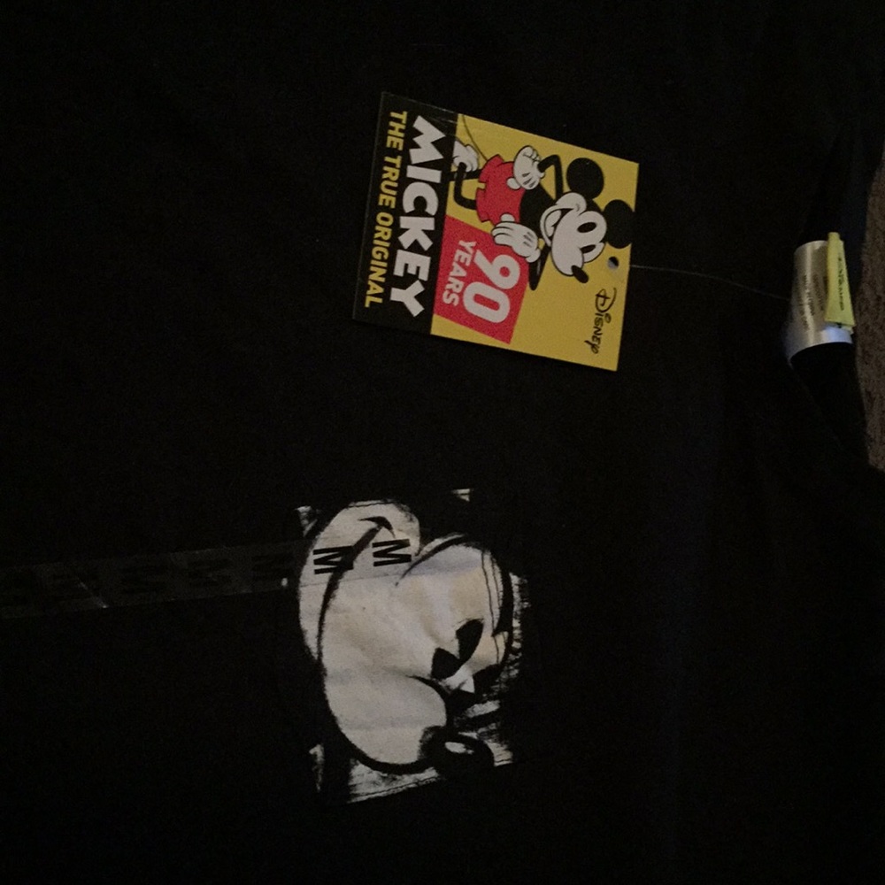 Mickey Long Sleeves Black Tee M